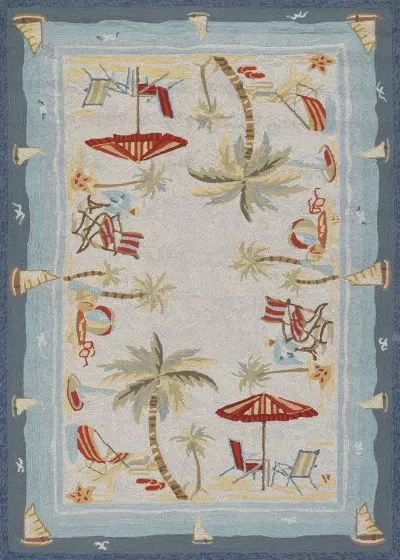 Outdoor Escape Pacific Heights Ocean Area Rug