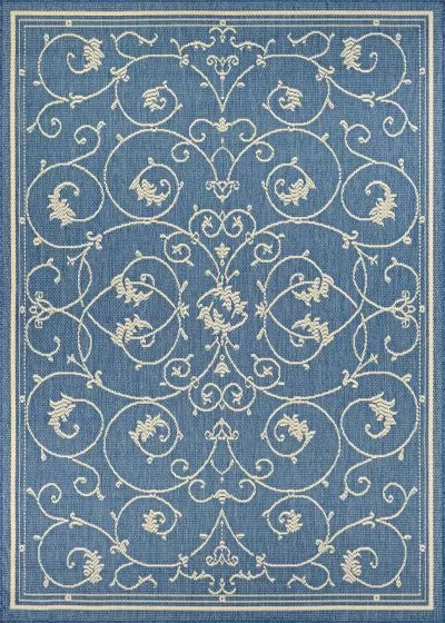 Recife Veranda Champagne/Blue Rug