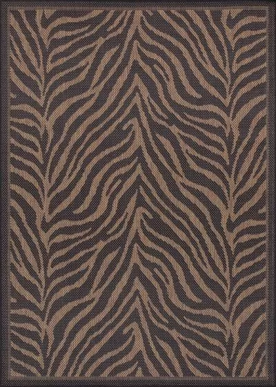 Recife Zebra Black/Cocoa Area Rug