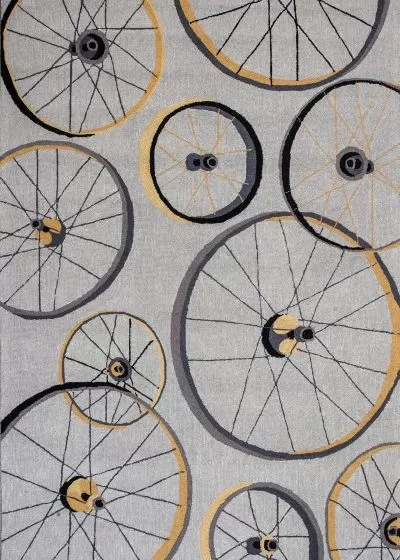 Sonesta 2035 Grey Wheels in Motion Rug