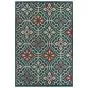 Latitude 709b Blue/Orange Area Rug