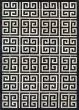 Chalet Meander Black/Ivory Area Rug