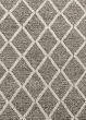 Cortico 6162 Dark Grey Diamonds Area Rug