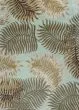 Havana 2612 Aqua Fern View Area Rug