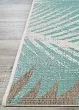 Monaco Tropical Palms Aqua Area Rug