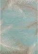 Monaco Tropical Palms Aqua Area Rug