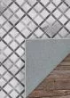 Prairie Retro Lattice Grey Ivory Area Rug