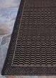 Recife Saddlestitch Black/Cocoa Area Rug