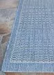 Recife Saddlestitch Champagne/Blue Area Rug