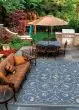 Recife Veranda Champagne/Blue Rug