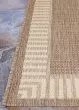 Recife Wicker Stitch Cocoa/Natural Area Rug