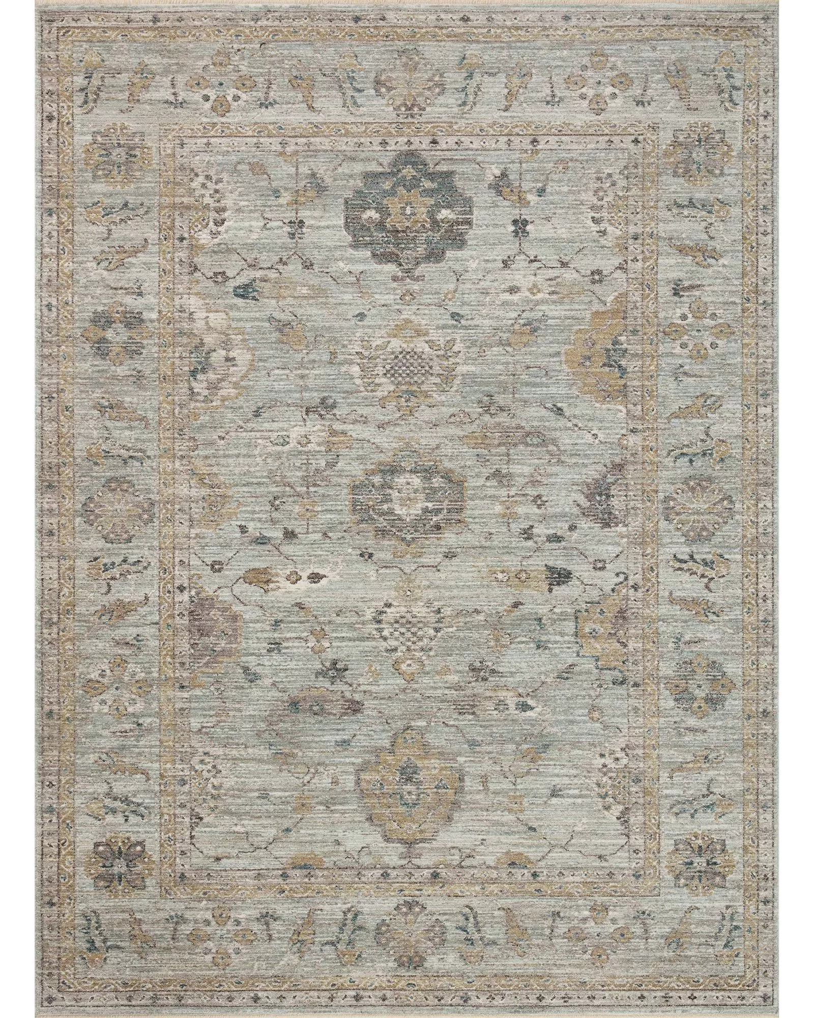お買い得商店街 Area Sky/Gold MIE-02 Millie Loloi Rug Exchange Carpet | ラグ・カーペット