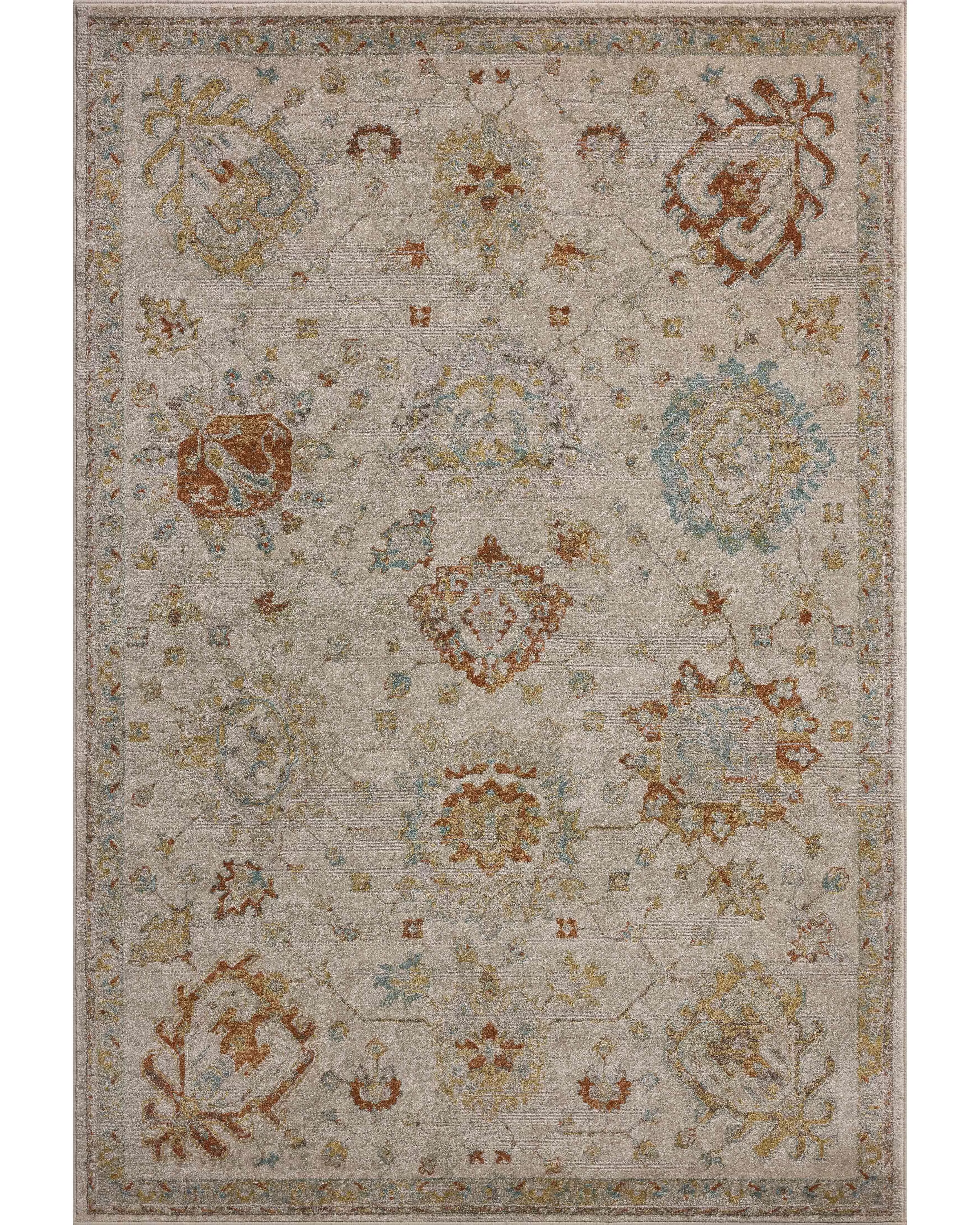 Loloi Mona MOA-02 Oatmeal/Multi Area Rug | Carpet Exchange