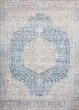 Layla LAY-07 Blue/Tangerine Area Rug