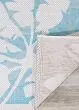 Monaco Coastal Floral Ivory/Turquoise Area Rug