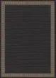 Recife Wicker Stitch Black/Cocoa Area Rug