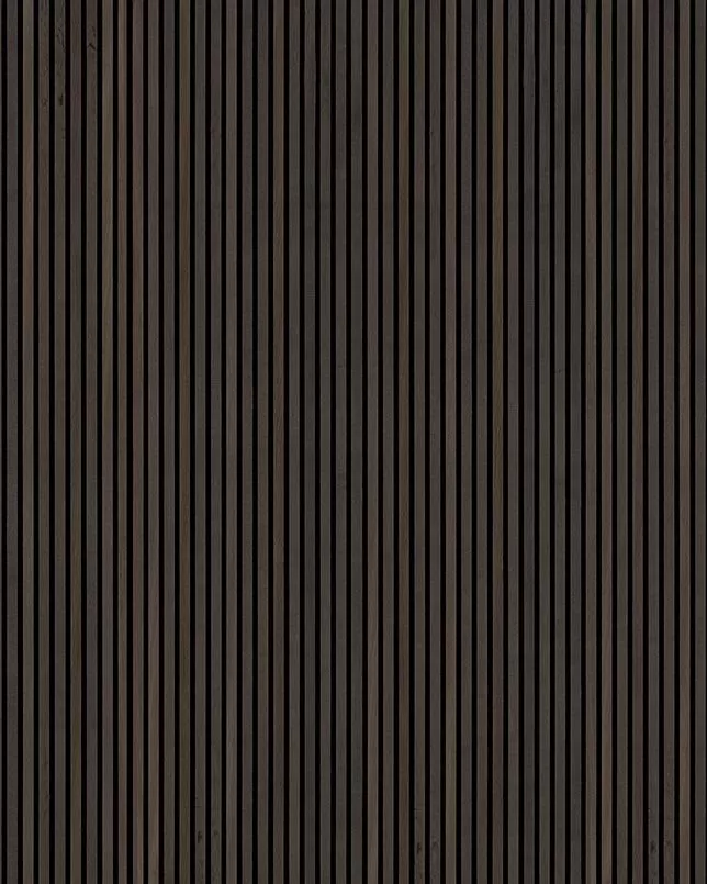 Acoustic Wood Slat Wall Panel Umber 9.5