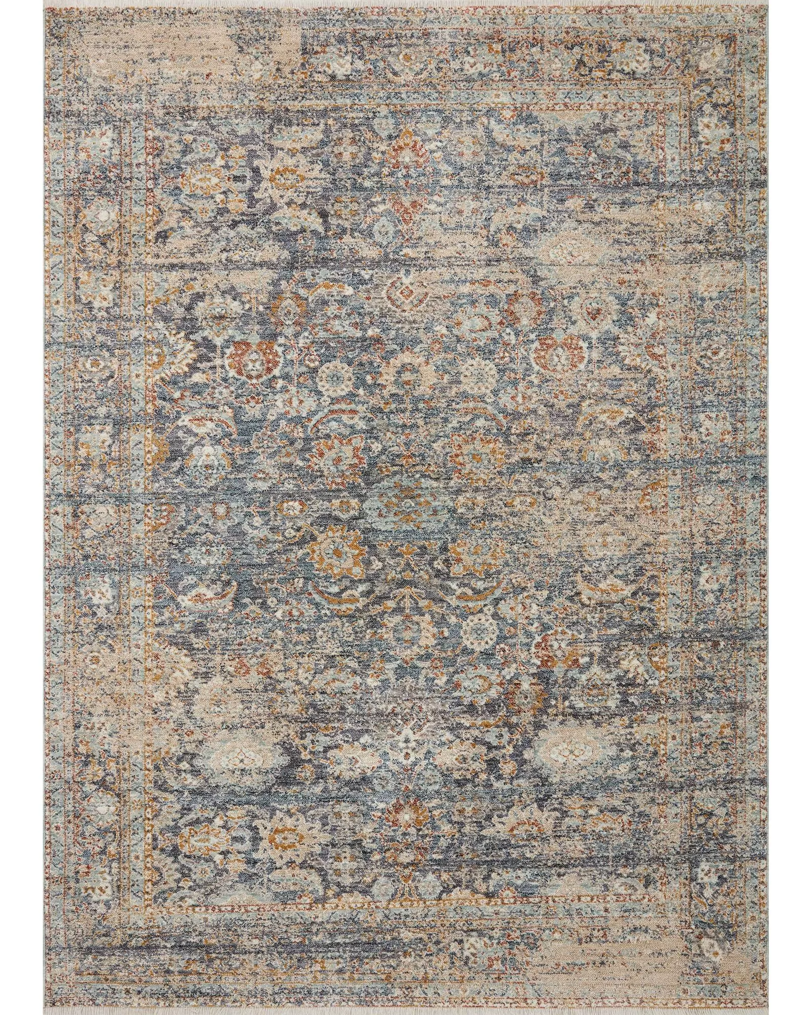 Loloi Blake BLA-07 Navy/Multi Area Rug | Carpet Exchange
