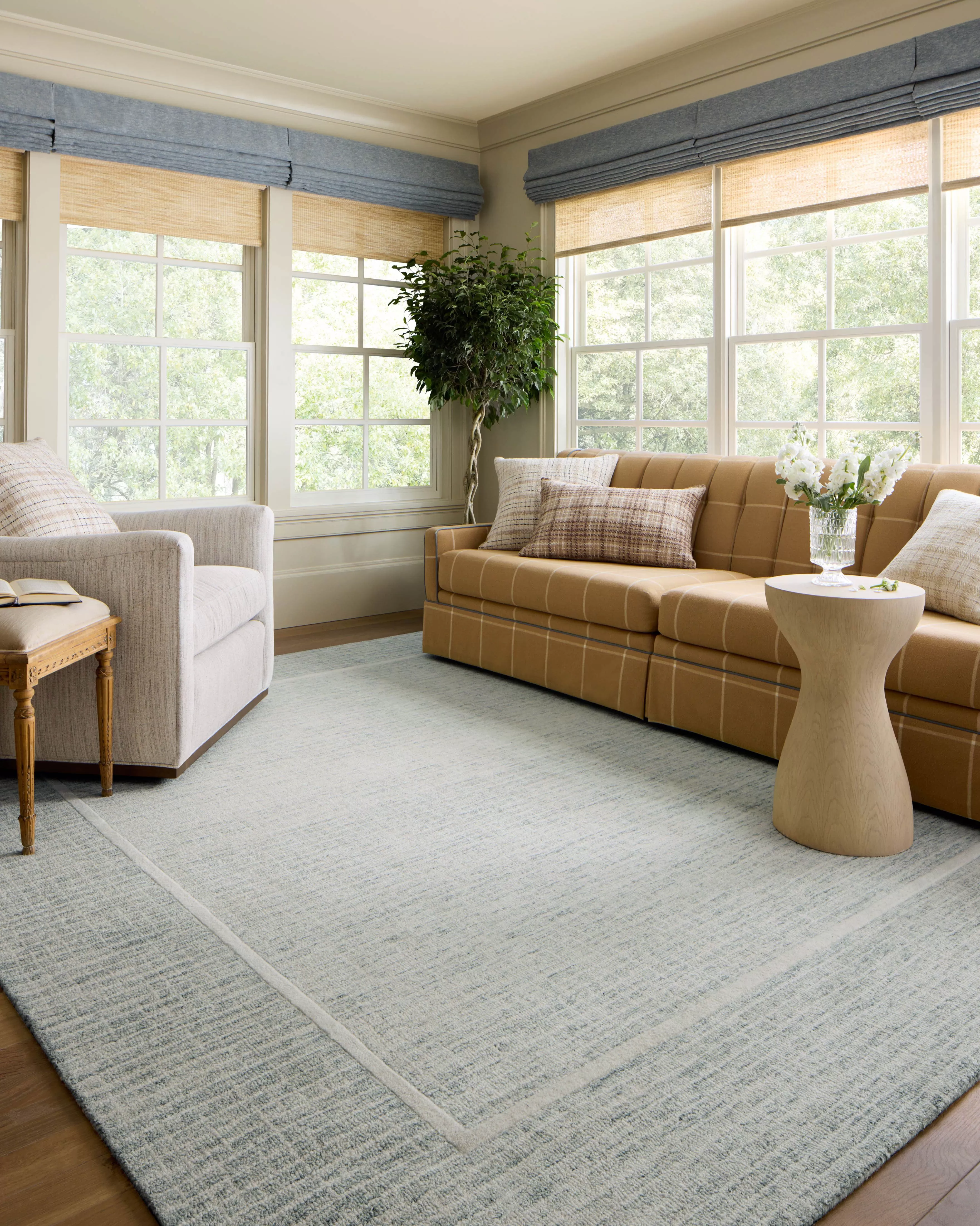 Loloi Briggs BRG-01 Mist/Ivory Area Rug | Carpet Exchange