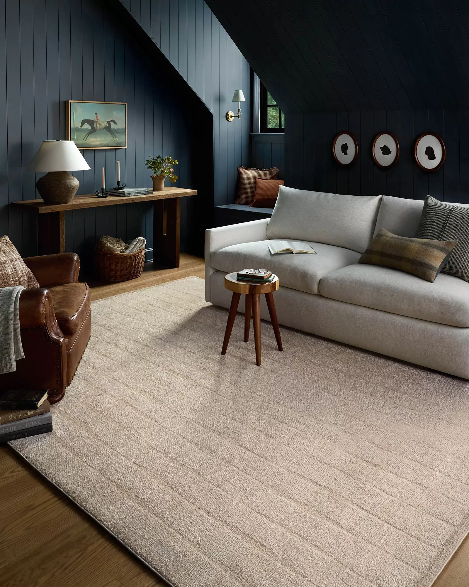 Loloi Calvin CLV-02 Ivory/Oatmeal Area Rug | Carpet Exchange