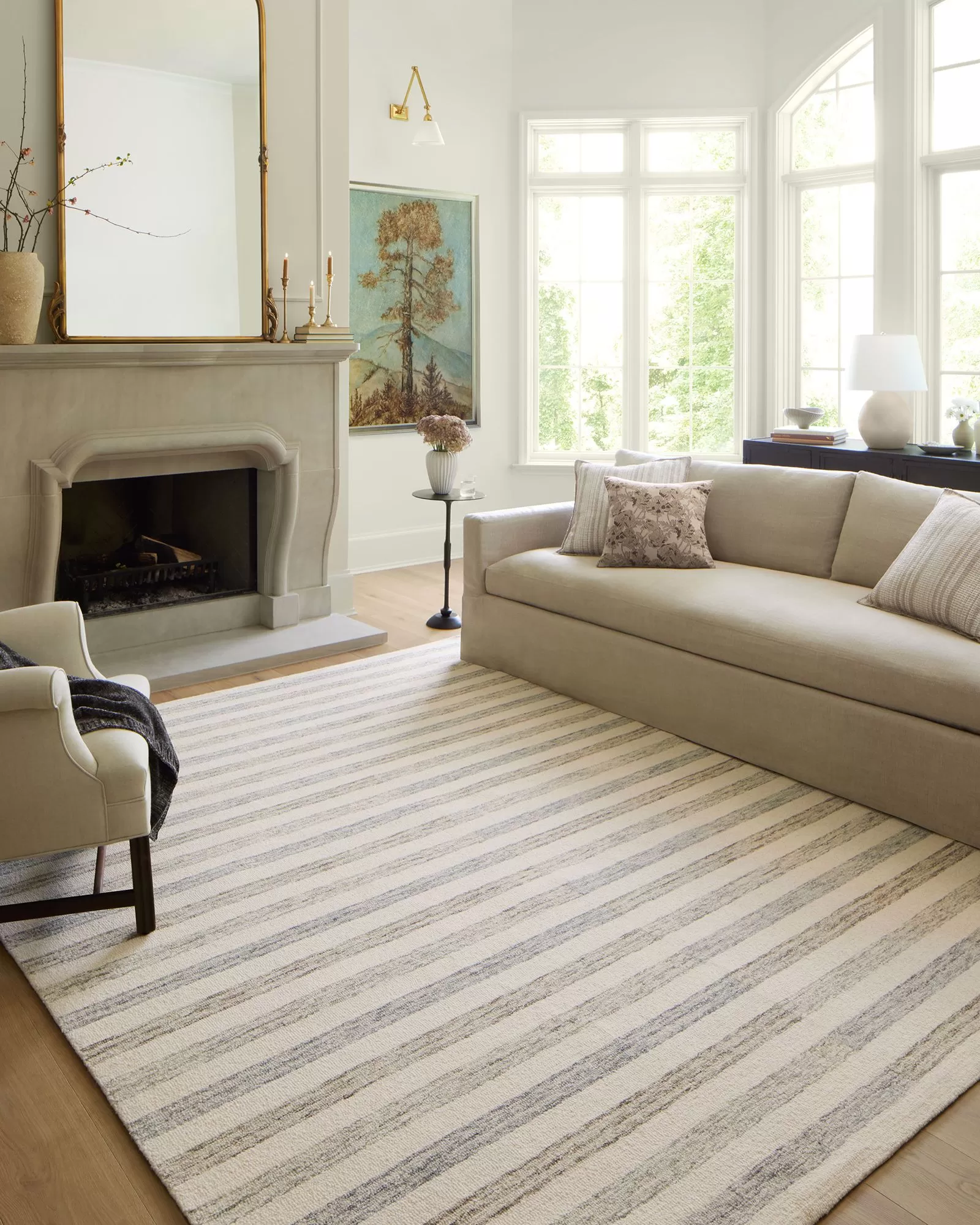 Loloi Chris CHR-05 Ivory/Slate Area Rug | Carpet Exchange