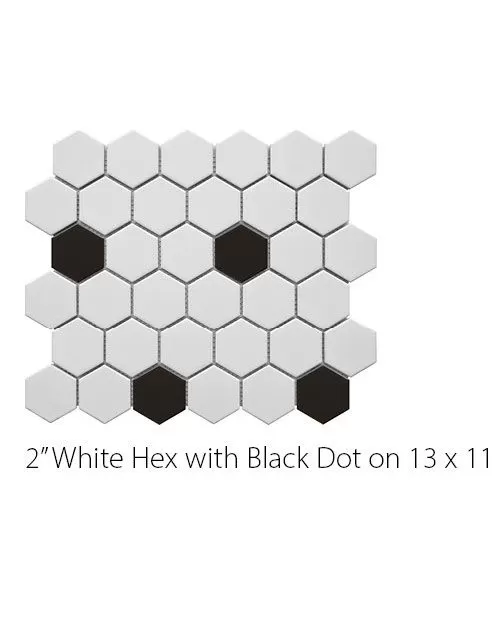 Surface Art Circuit White w/black Hexagon