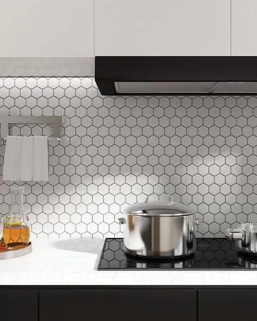 Surface Art Circuit White Hexagon | Carpet Exchange