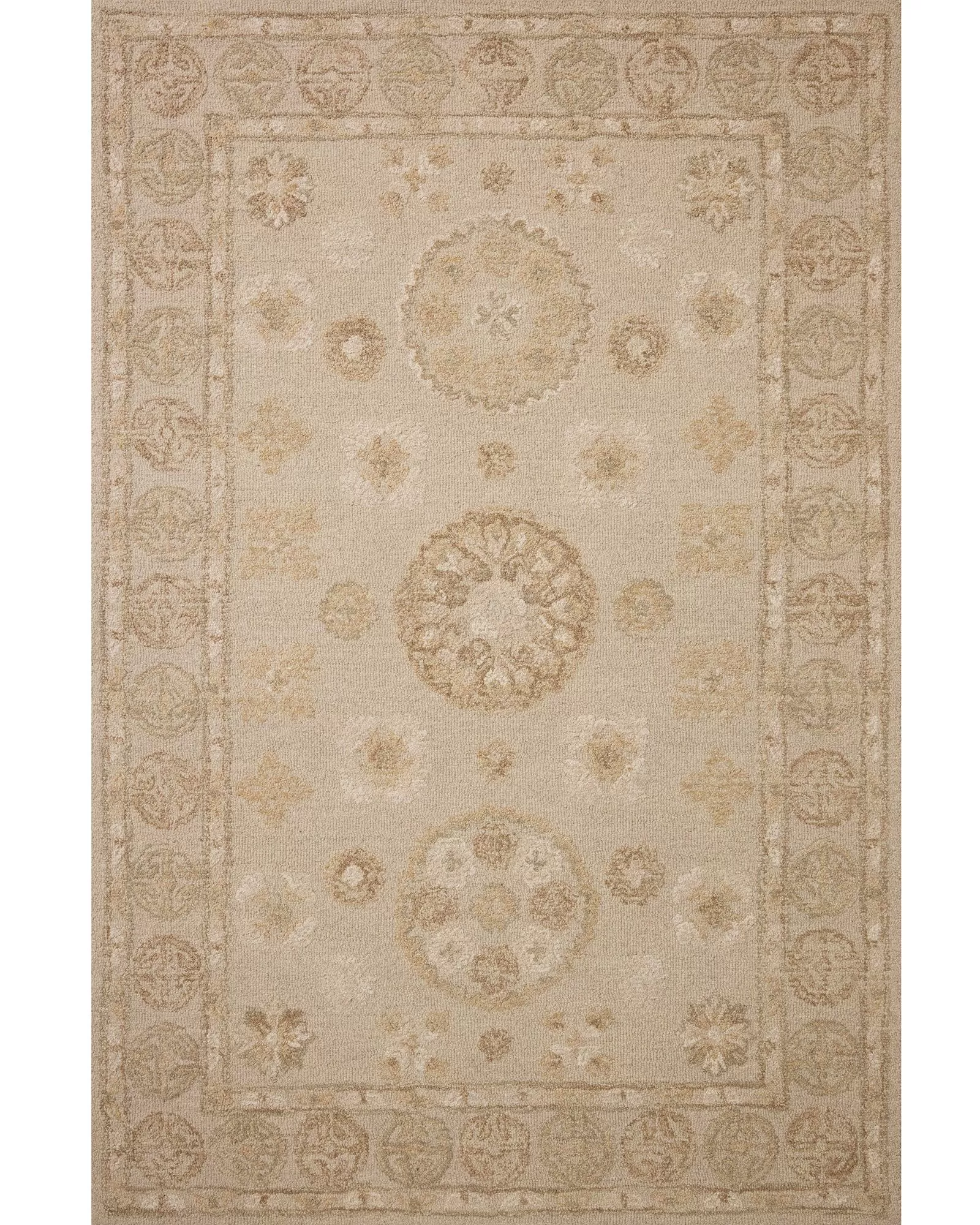 Latcho Drom～ラッチョ・ドローム('93仏) Loloi Dorothea DRT-03 Dove/Natural Rug | Carpet Exchange