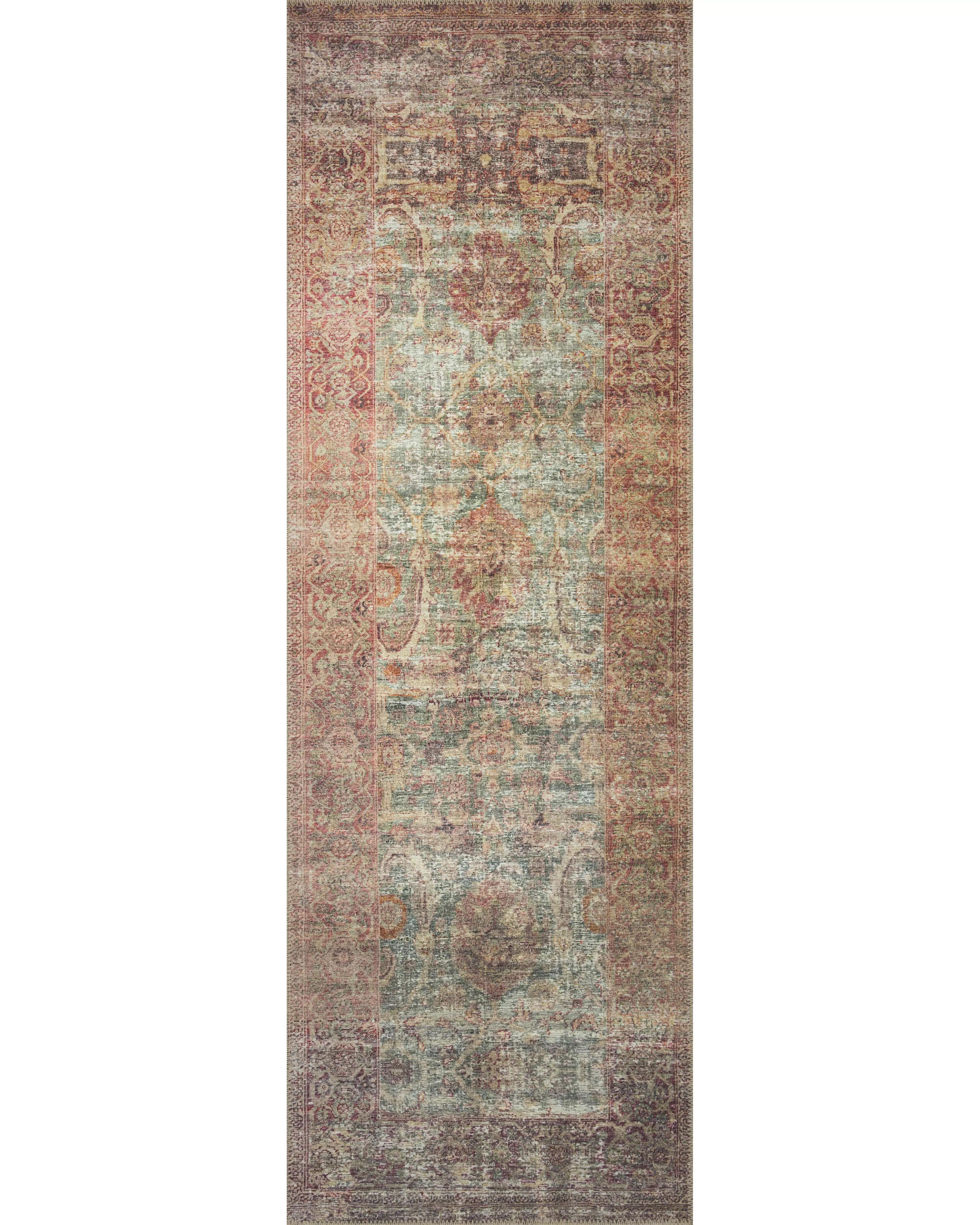 Loloi Georgie GER-03 Jade/Sunset Area Rug | Carpet Exchange