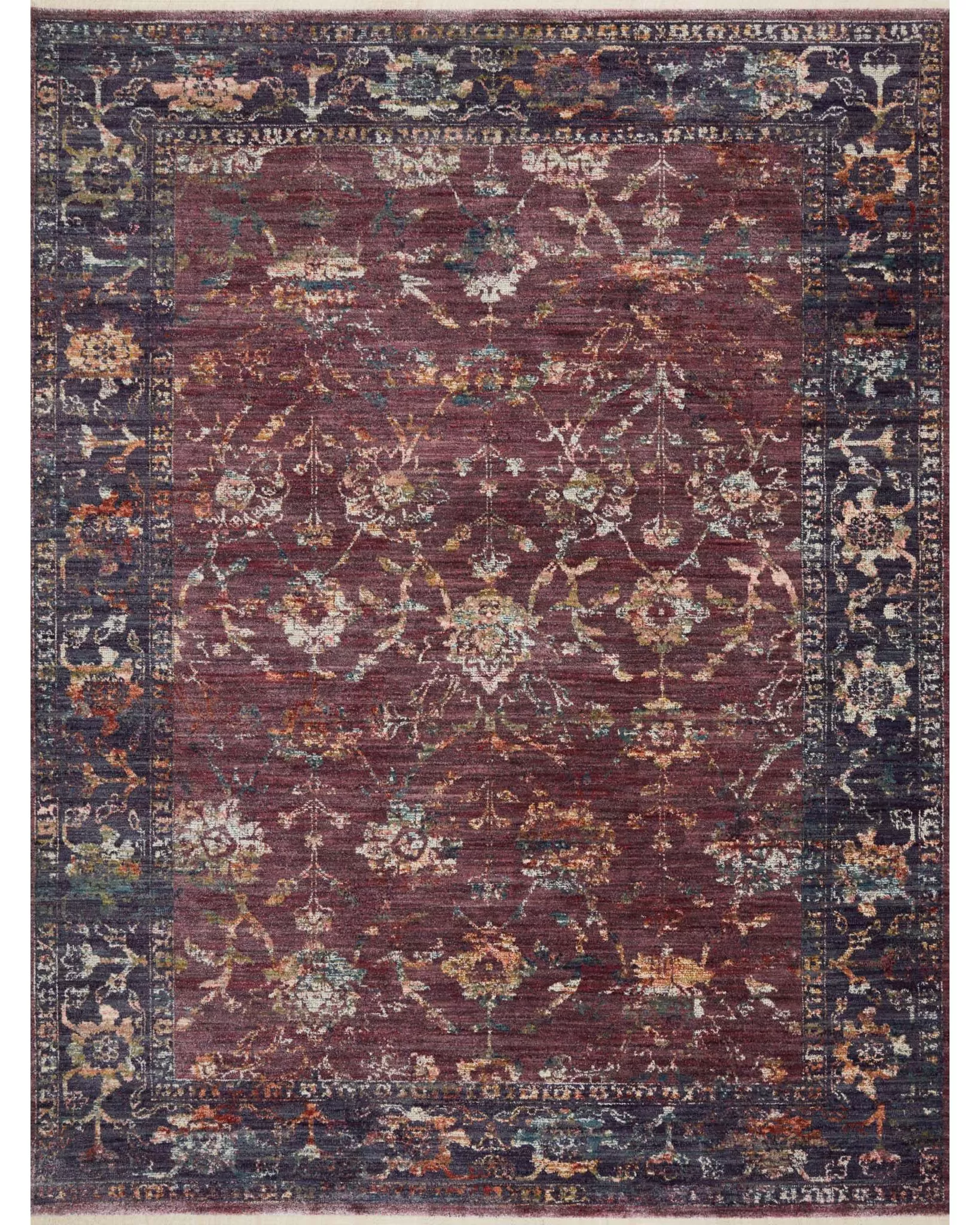 Loloi Giada GIA-02 Grape/Multi Area Rug | Carpet Exchange