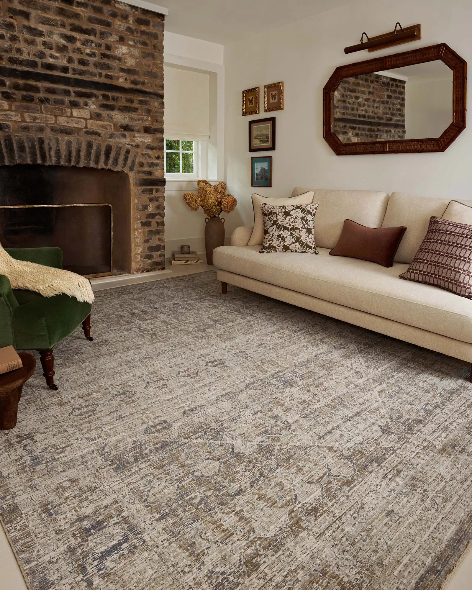 Loloi Ida IDA-06 Slate/Natural Rug | Carpet Exchange