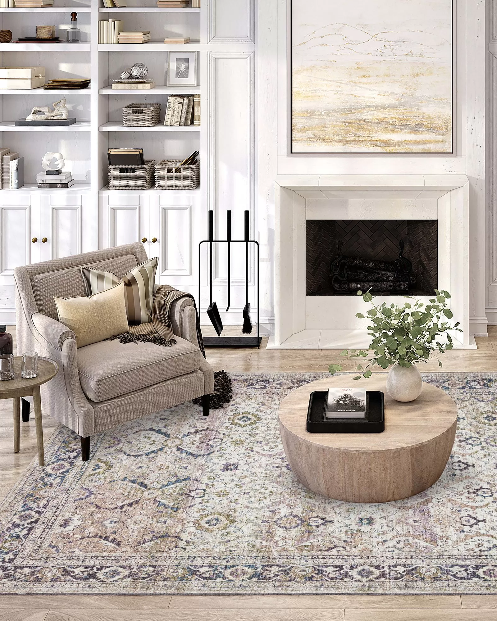 Dalyn Jericho JC1 Oyster Area Rug | Carpet Exchange