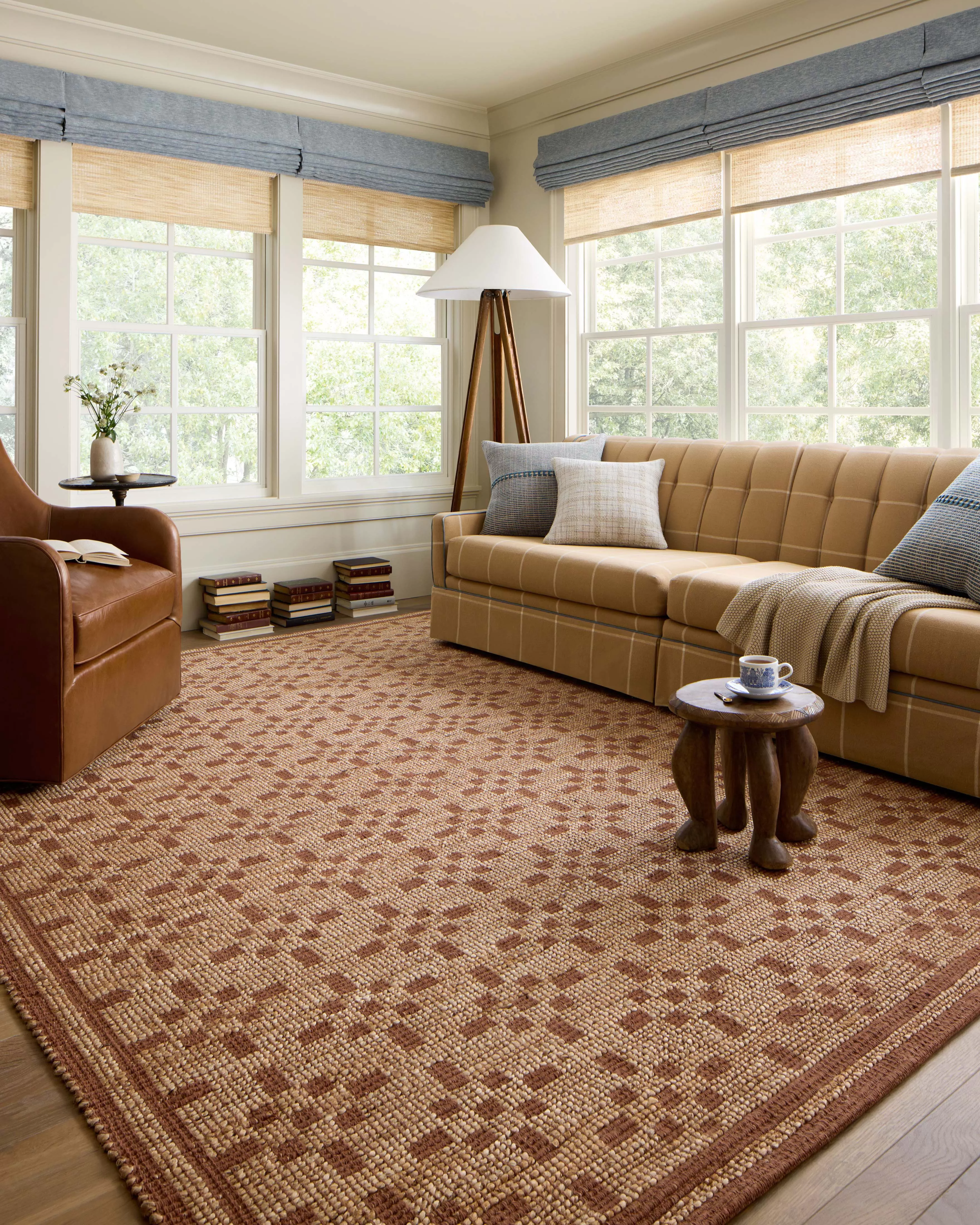 Loloi Judy JUD-07 Natural/Spice Area Rug | Carpet Exchange