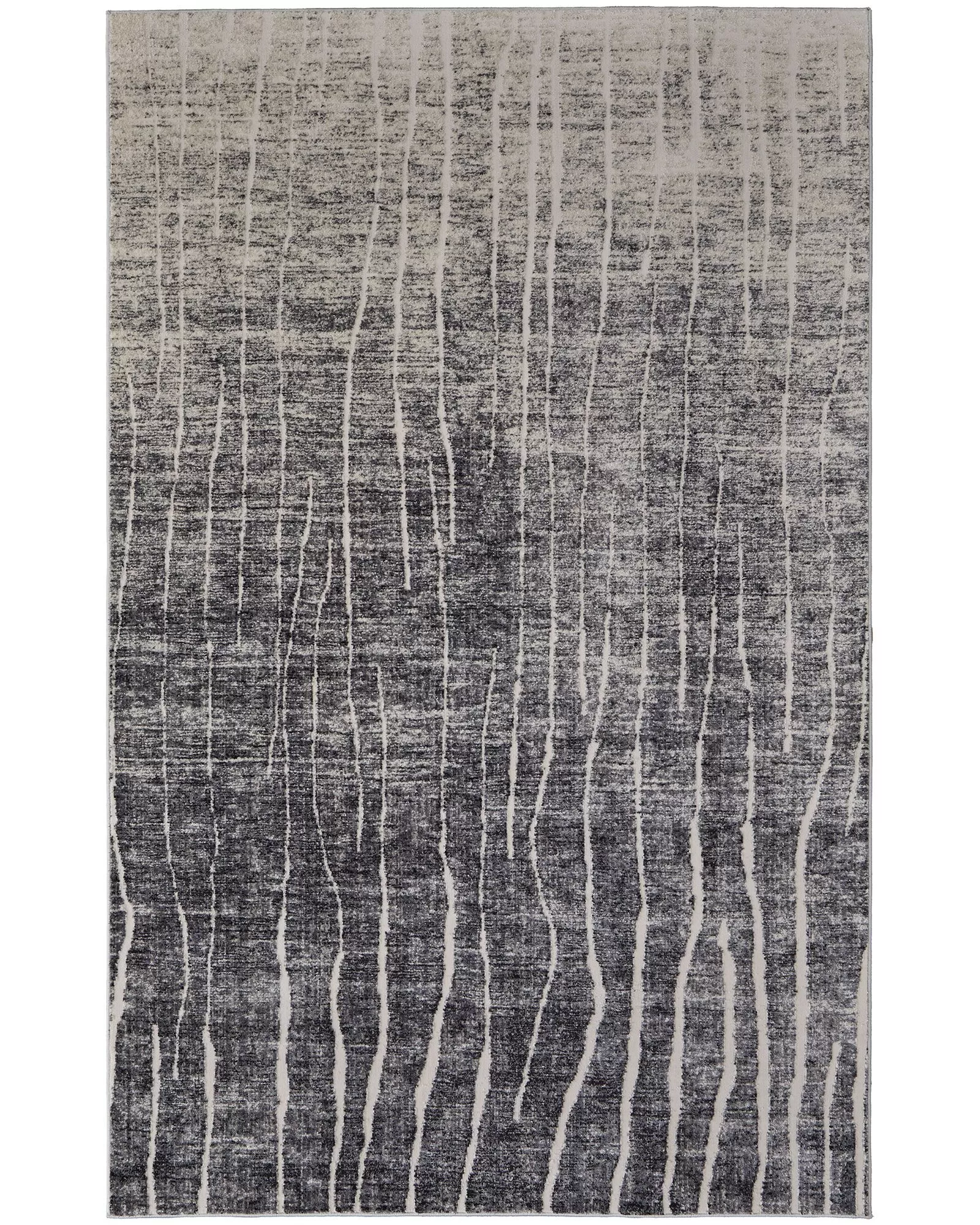 Feizy Kano 39LIF Black/Gray/Ivory Area Rug | Carpet Exchange