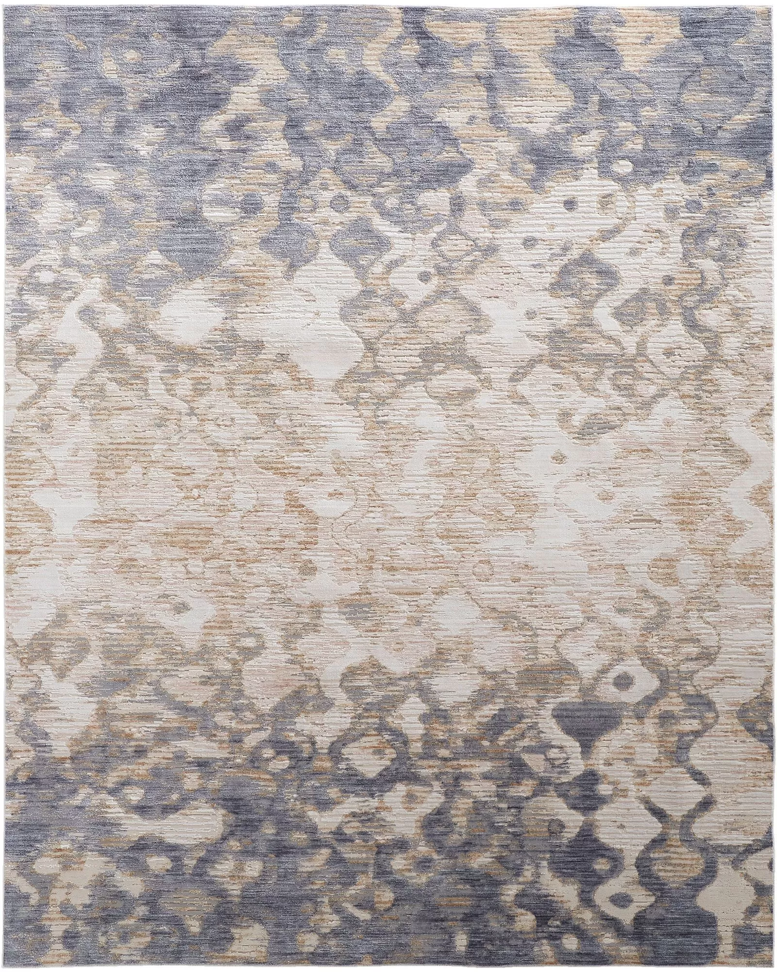 Feizy Laina 39G7F Tan/Ivory/Blue Area Rug | Carpet Exchange