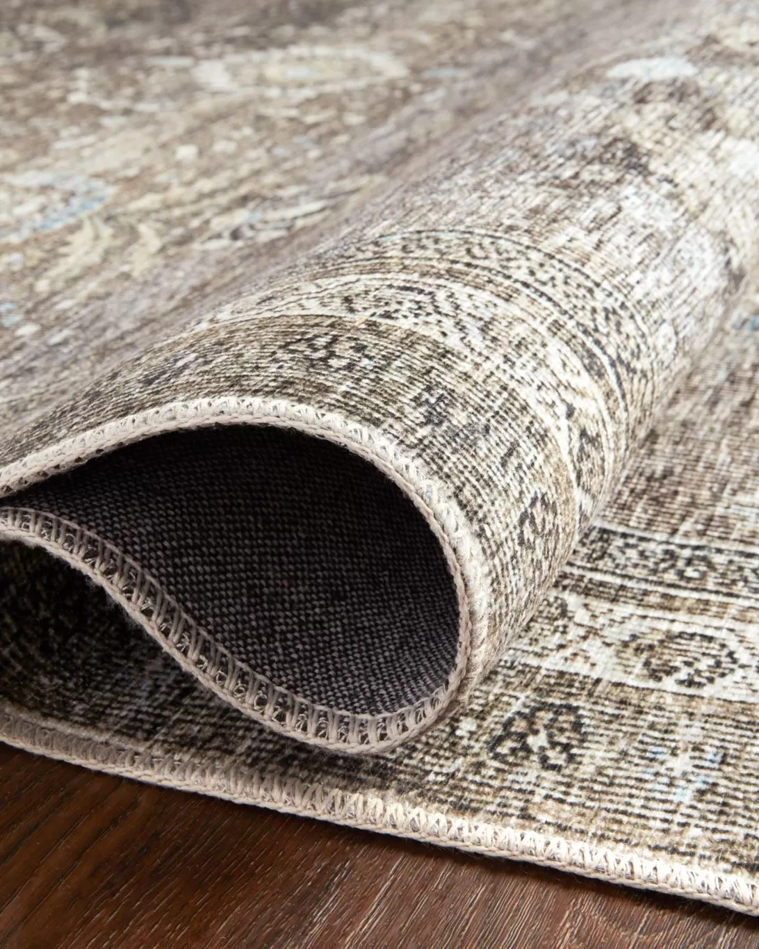 Loloi Layla LAY-13 Antique/Moss Area Rug | Carpet Exchange