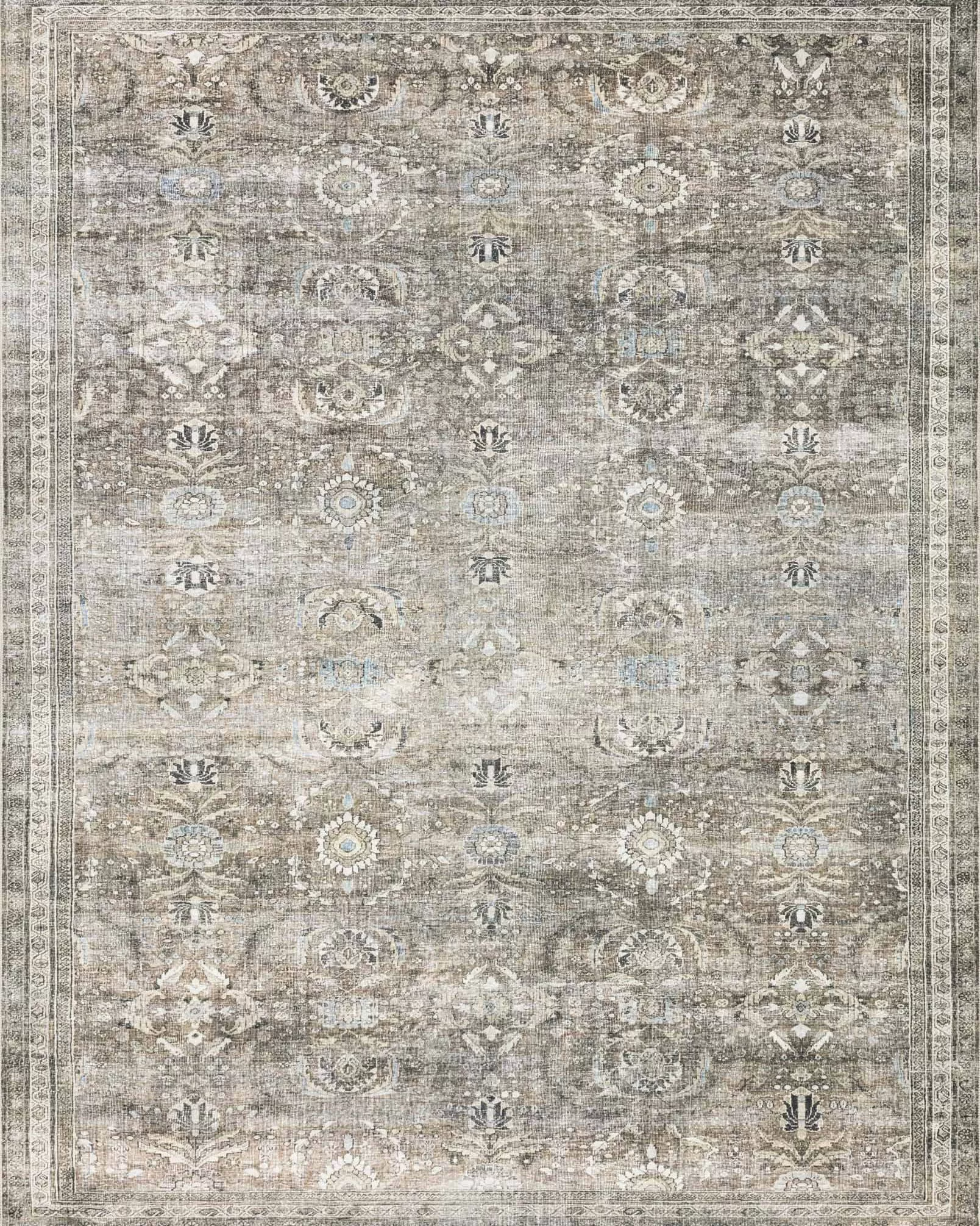 Loloi Layla LAY-13 Antique/Moss Area Rug | Carpet Exchange