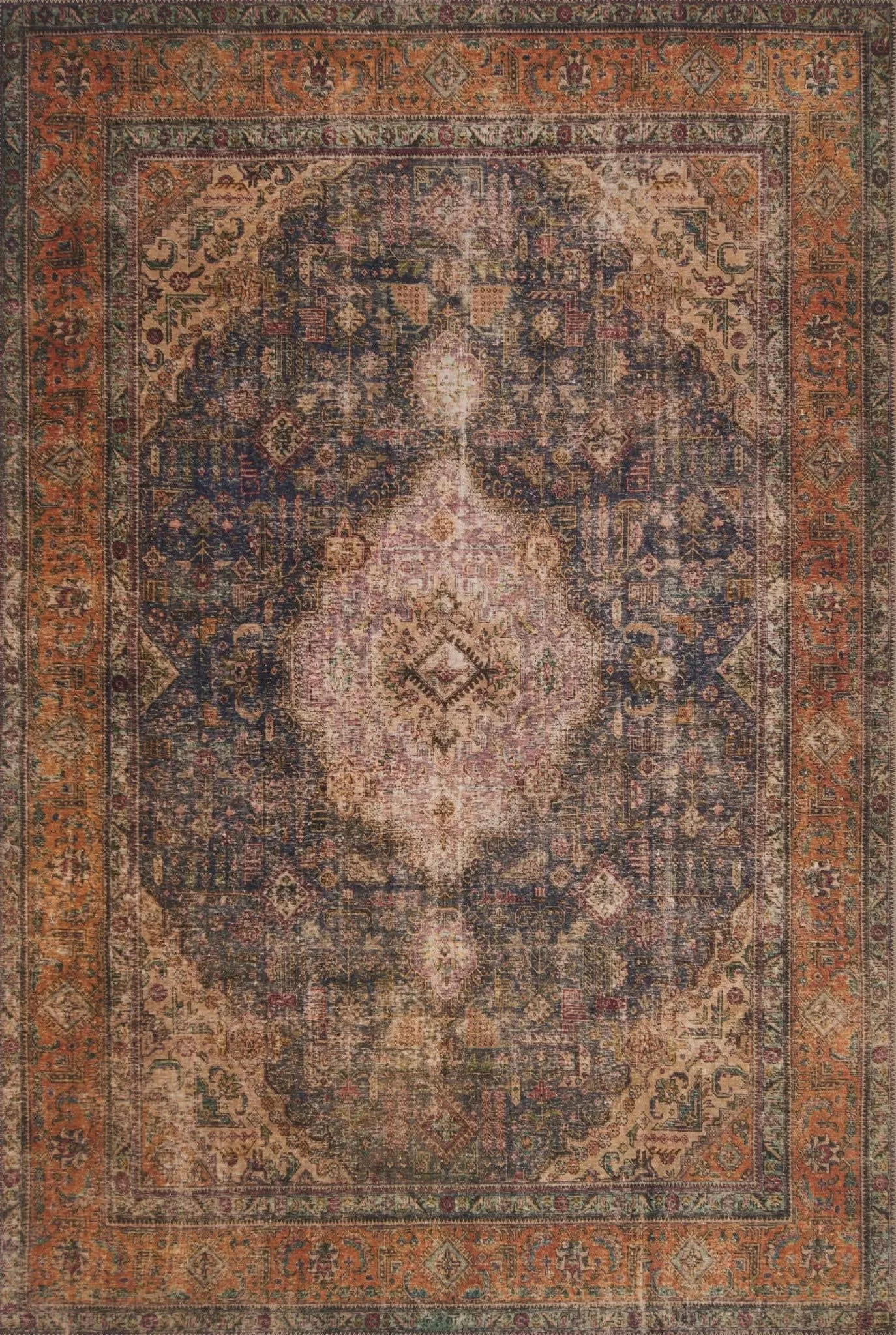 Loloi Loren LQ-02 Plum/Multi Area Rug | Carpet Exchange