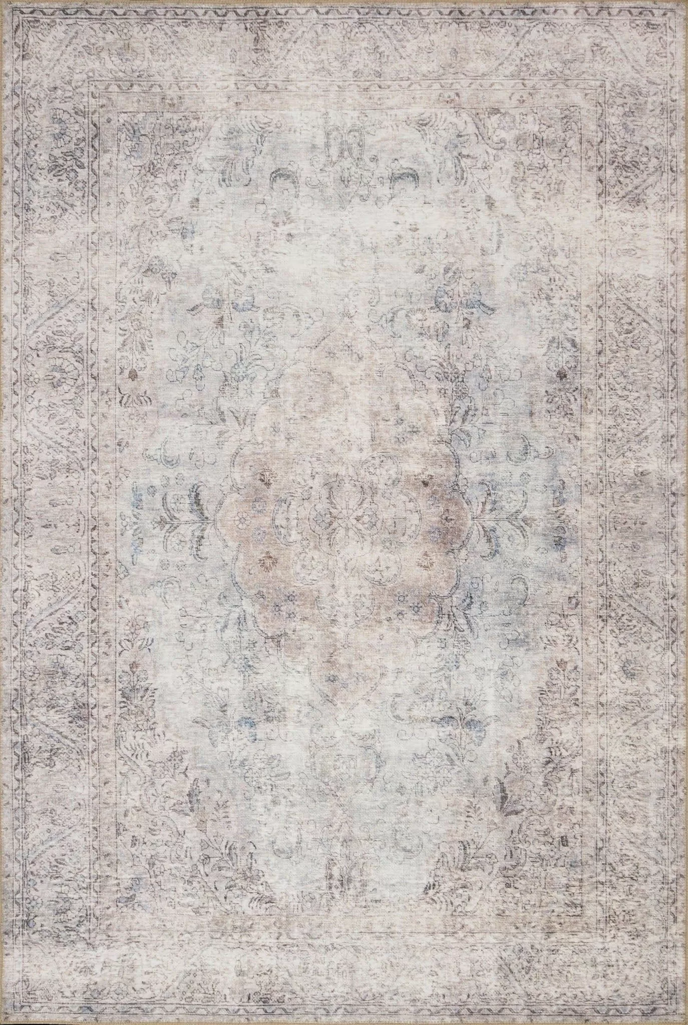 Loloi Loren LQ-04 Silver/Slate Area Rug | Carpet Exchange