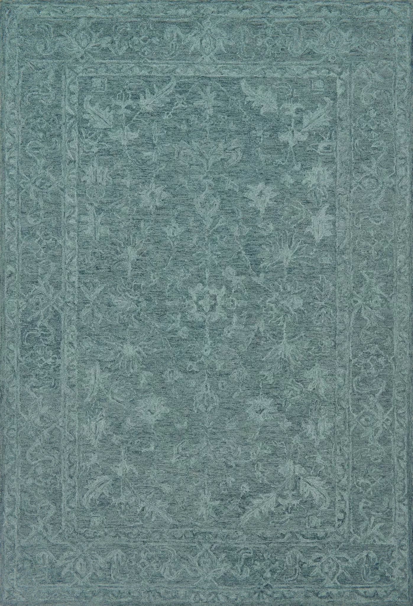 Loloi Lyle LK-05 Teal Area Rug | Carpet Exchange