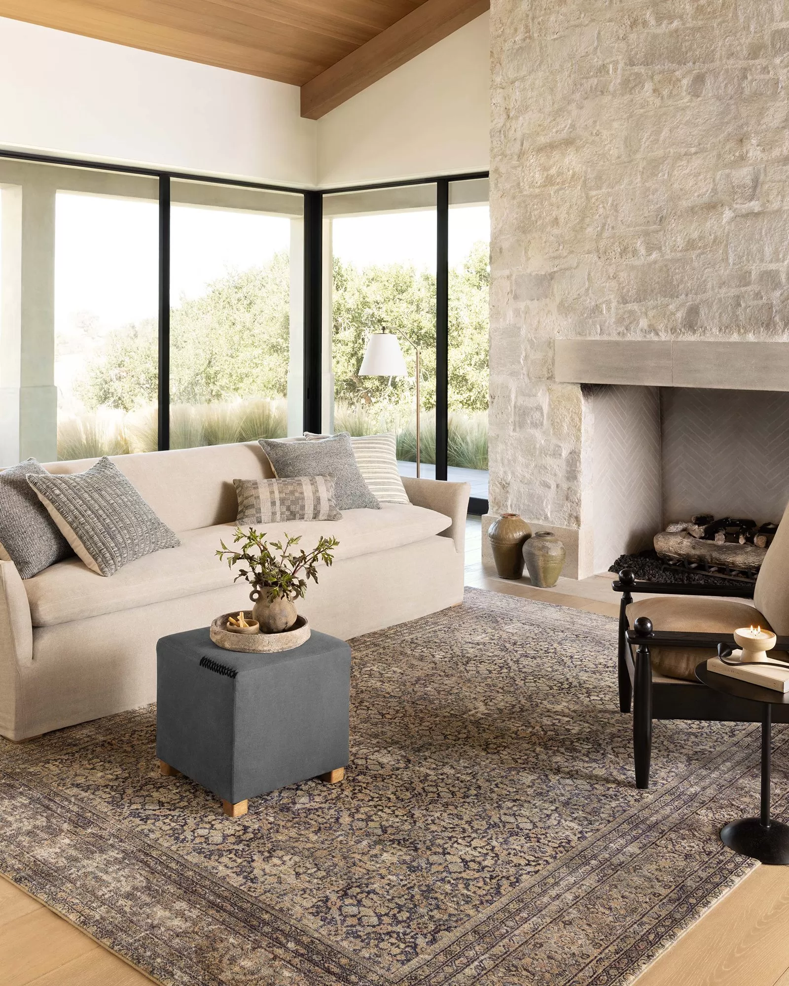 Loloi Morgan MOG-03 Denim/Multi Area Rug | Carpet Exchange