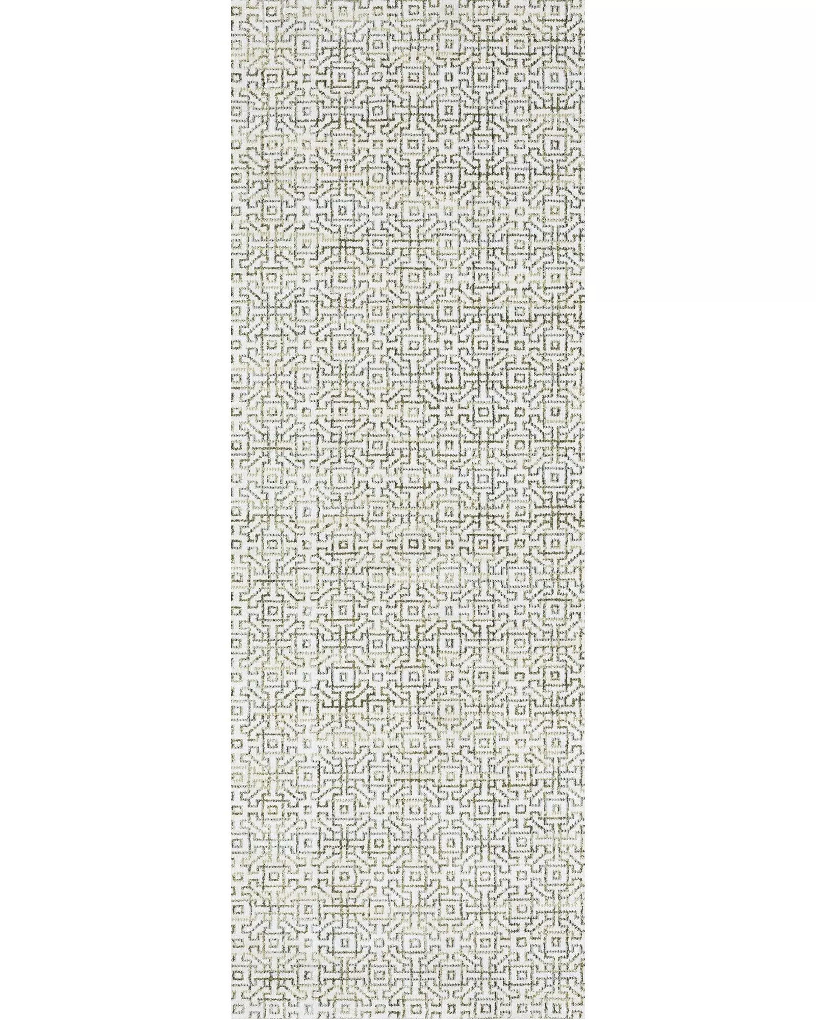 OW Atlas 3721K Ivory/Green 2x8 Area Rug | Carpet Exchange