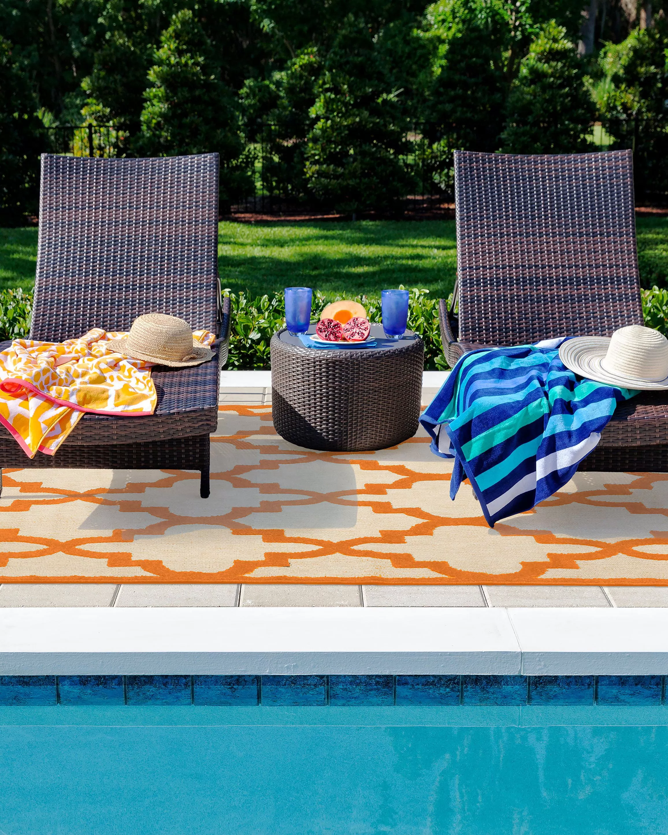 OW Cayman 660o Sand/Orange Area Rug | Carpet Exchange