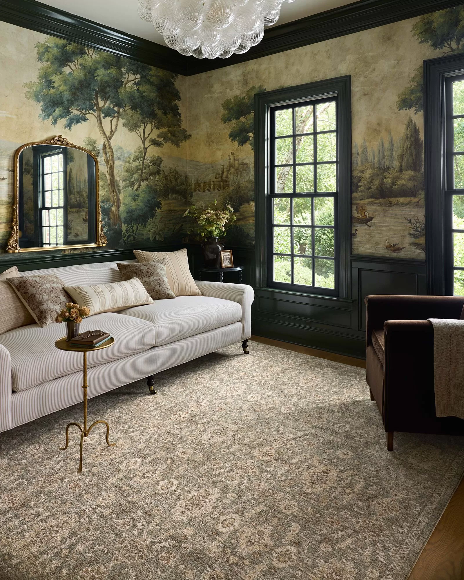 Loloi Palma PLM-03 Lagoon/Natural Area Rug | Carpet Exchange