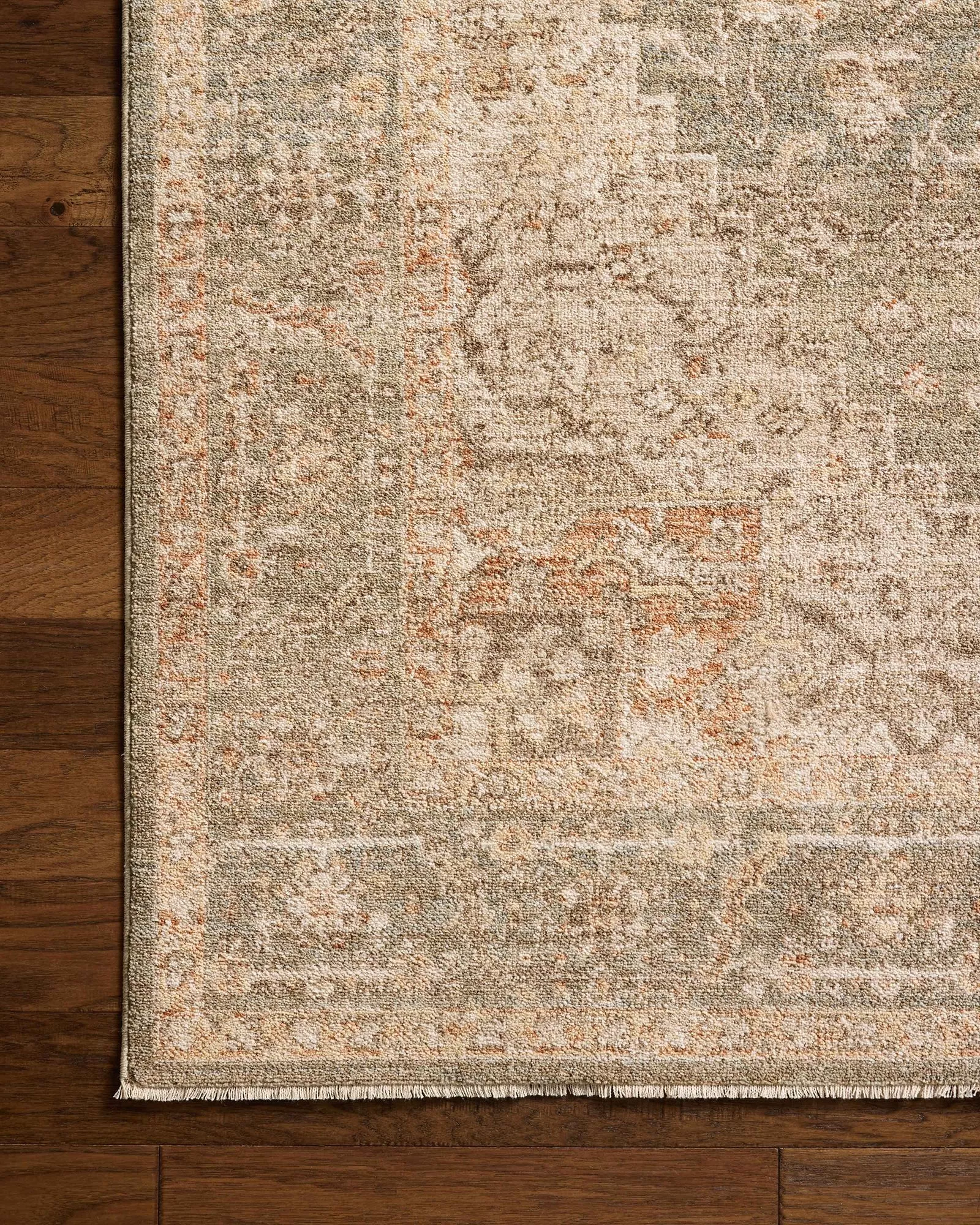 Loloi Palma PLM-08 Olive/Spice Area Rug | Carpet Exchange