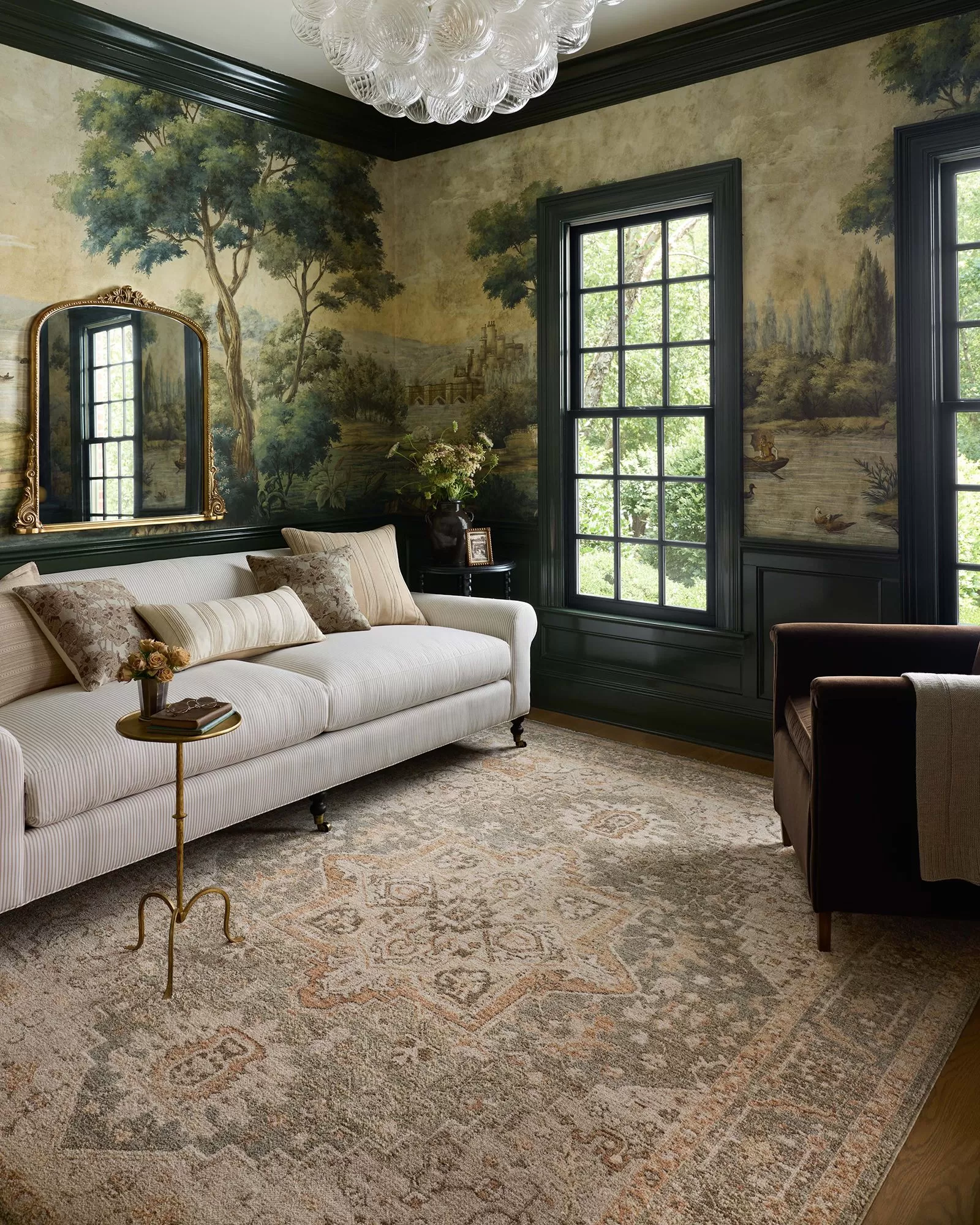 Loloi Palma PLM-08 Olive/Spice Area Rug | Carpet Exchange
