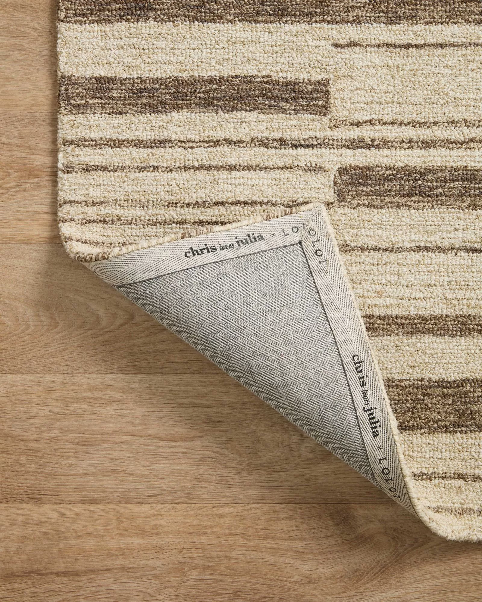 Loloi Polly POL-04 Beige/Tobacco Area Rug | Carpet Exchange