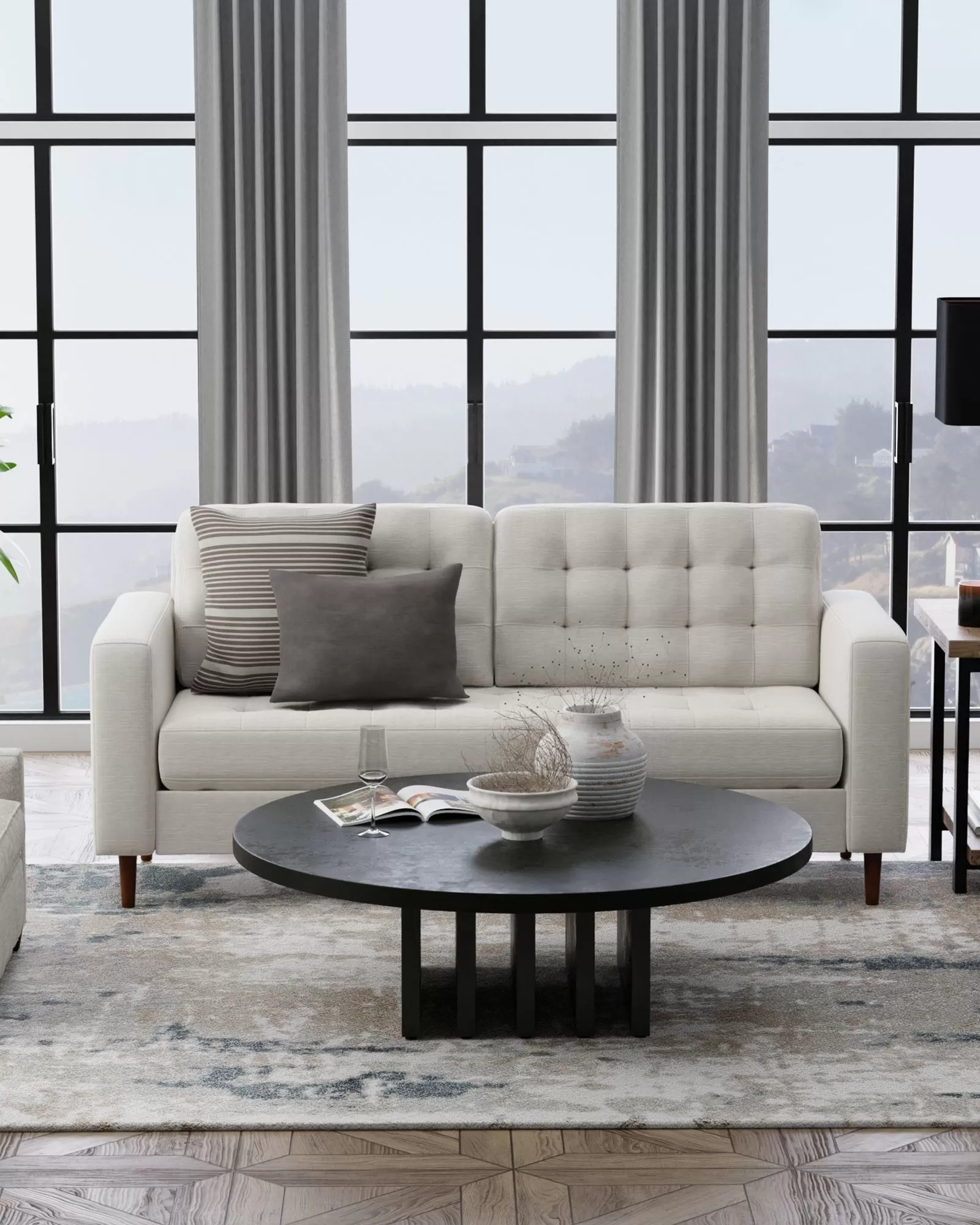 Feizy Richmond 39R6F Gray/White/Blue 10x12 Area Rug | Carpet Exchange