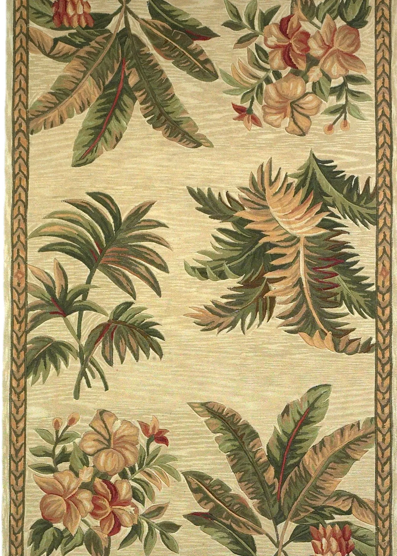 KAS Sparta 3133 Ivory Tropical Oasis Rug | Carpet Exchange
