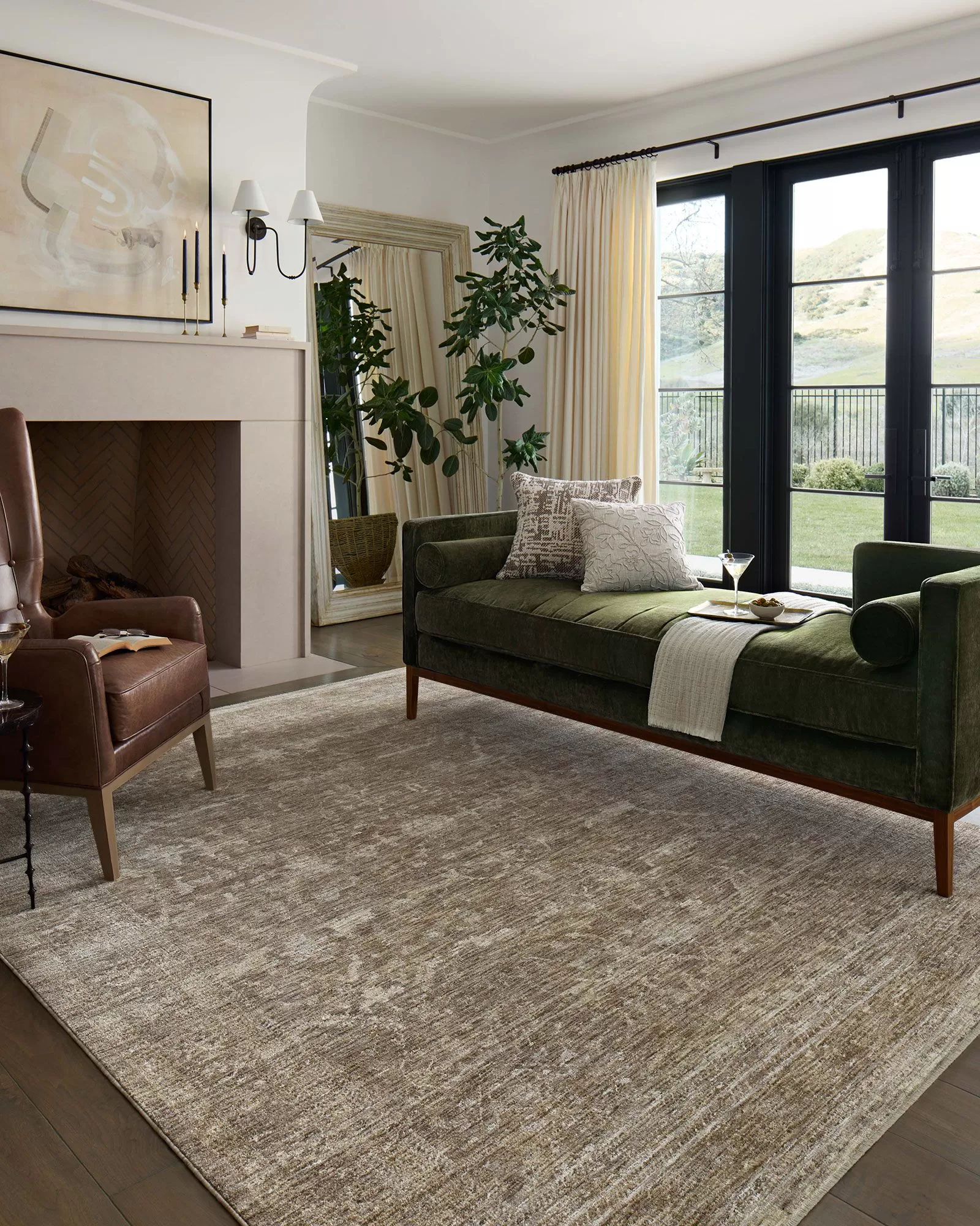 Loloi Tabitha TAI-02 Taupe/Pebble Area Rug | Carpet Exchange